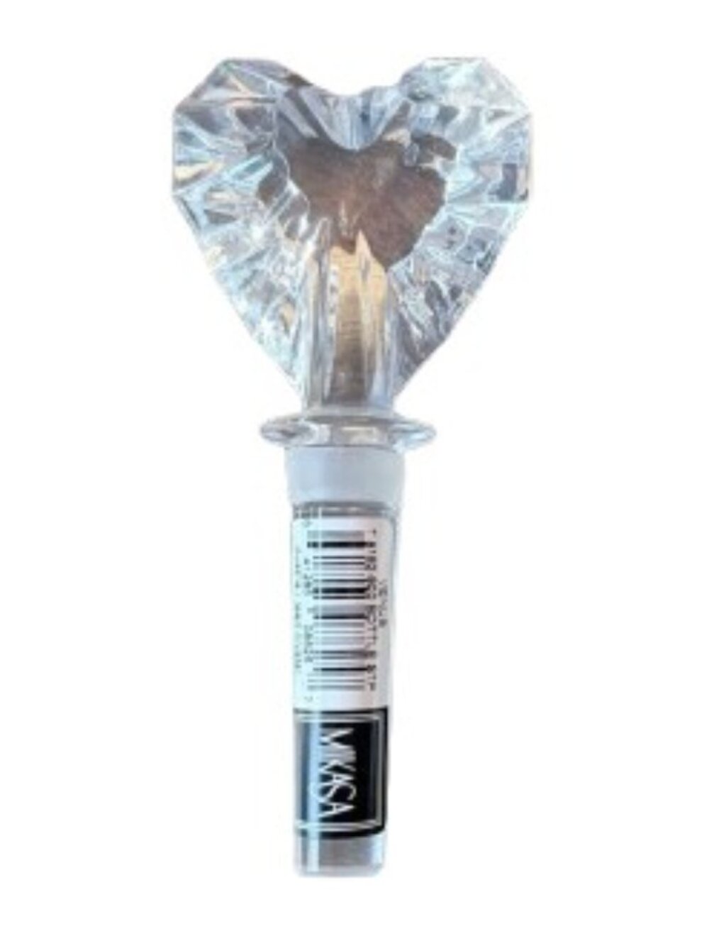 Vintage Mikasa Venus Crystal Heart Wine Bottle Stopper NIB